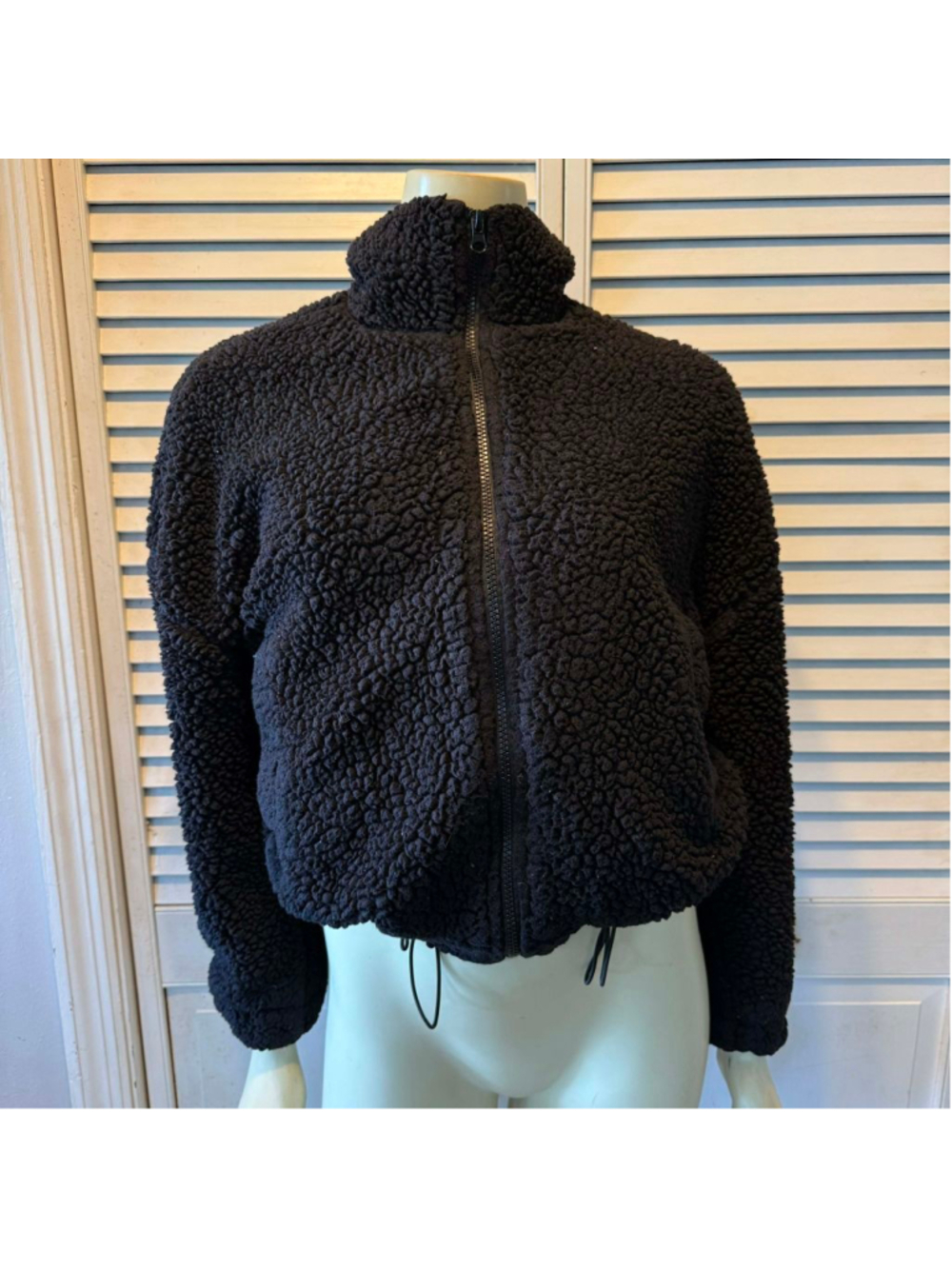 Juniors No Boundaries Black Teddy Jacket XS